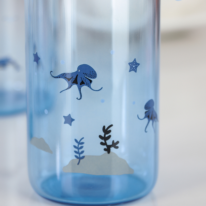 Бутылка 400 мл "В мире морском", рисунок МИКС