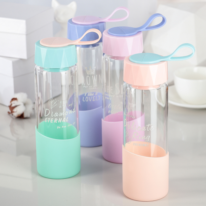 Бутылка 500 мл "Пастель", цвета МИКС