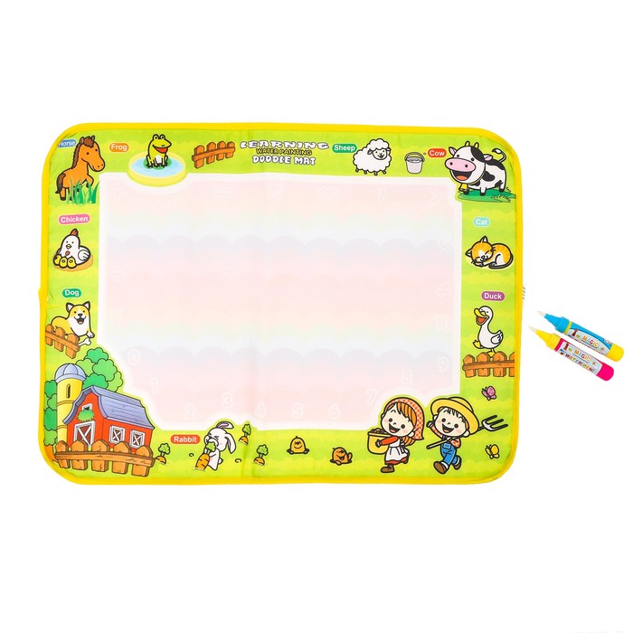 Коврик для рисования водой "Весёлая полянка"