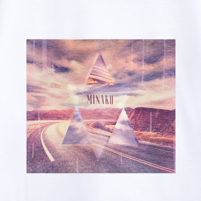 Футболка мужская MINAKU, "Дорога", размер 46, цвет белый