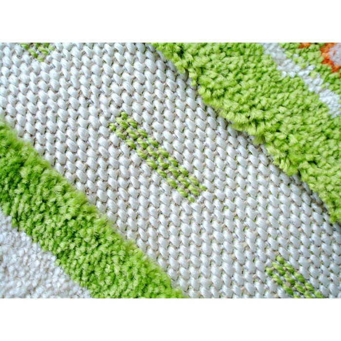 Ковёр игровой "Трафик", размер 134х180 см, цвет зелёный