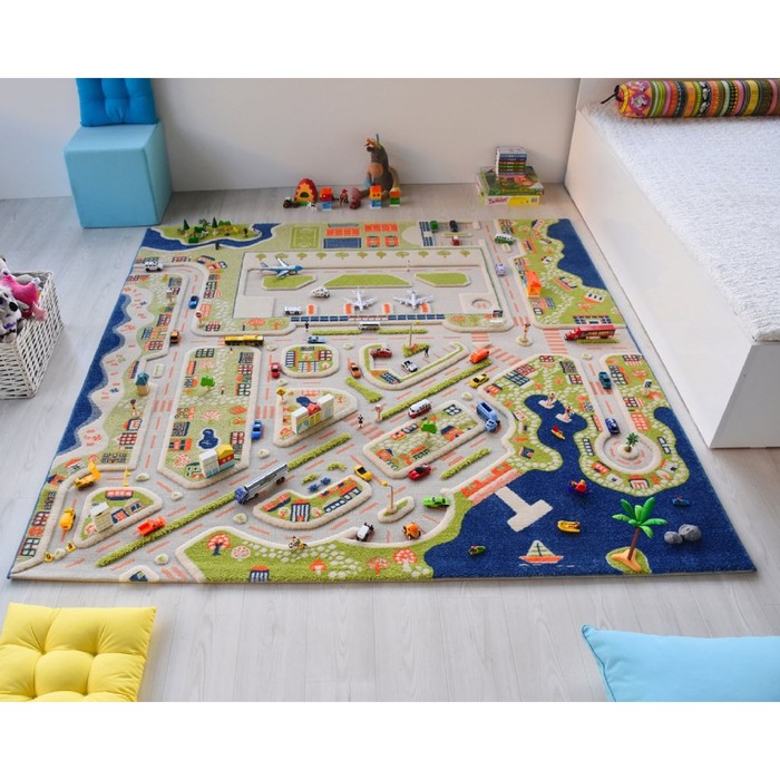 Ковёр игровой &quot;Мини Сити&quot;, размер 200х200 см