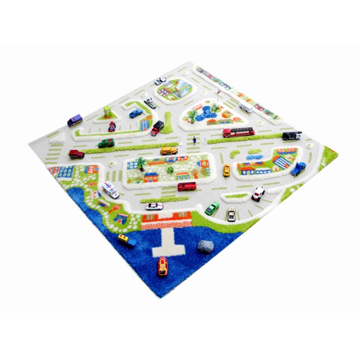 Ковёр игровой "Мини Сити", размер 100х100 см