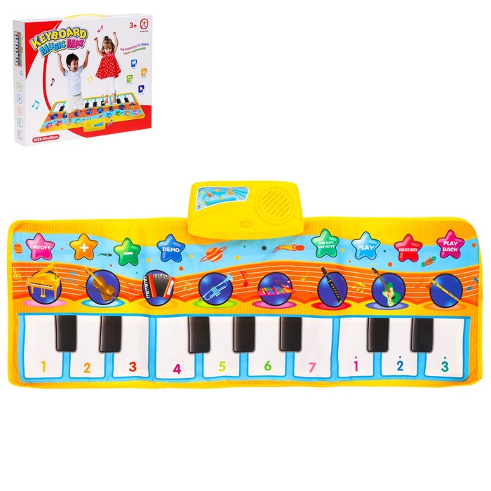 Коврик музыкальный напольный "Весёлое пианино"