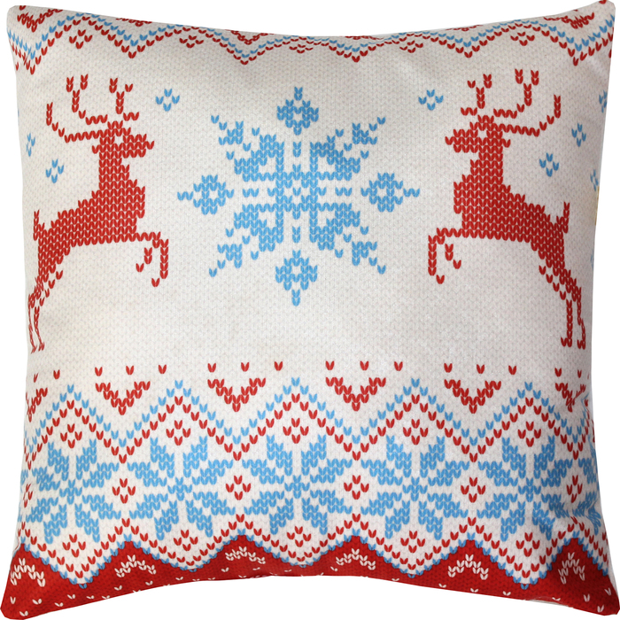 Подушка декоративная Орнамент сублимация 35х35 см велюр, пэ 100%