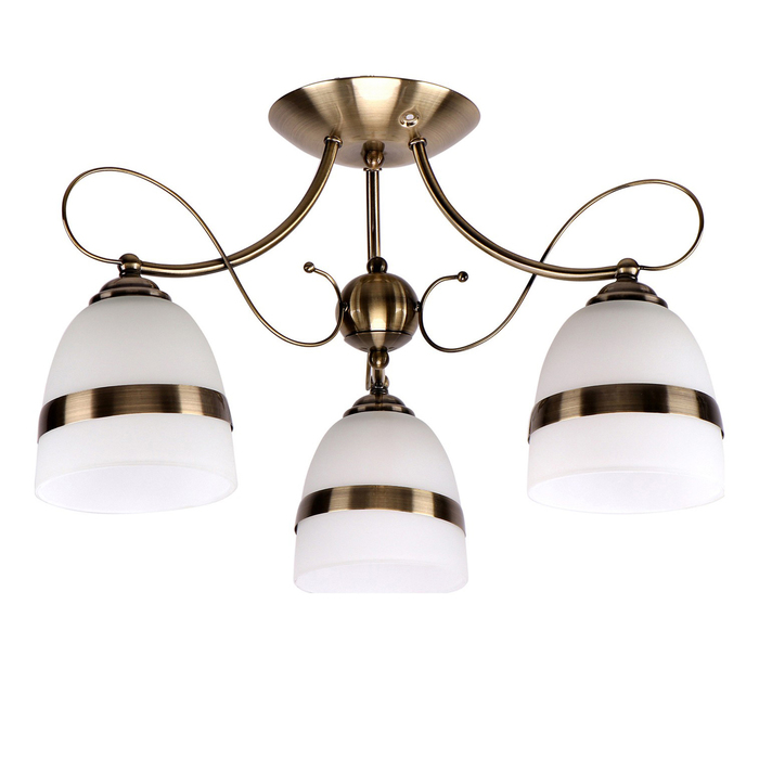 Люсра "Barbara" 3хE27 60Вт бронза 45х45х30см.