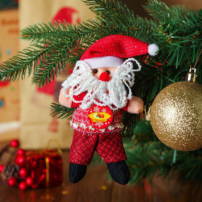 Подвеска-игрушка "С новым годом" виды МИКС