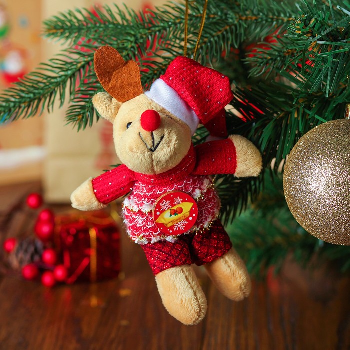 Подвеска-игрушка "С новым годом" виды МИКС