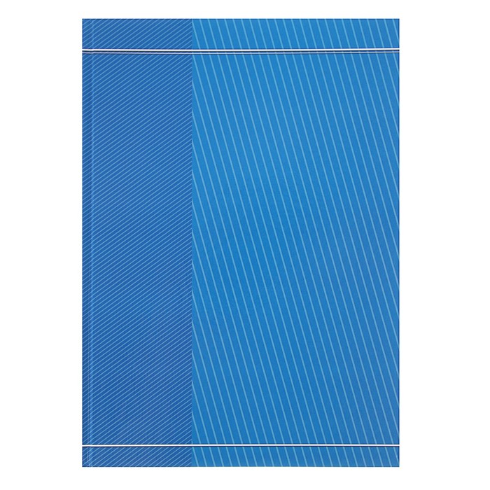 Колледж-тетрадь А4, 80 листов клетка Calligrata "Синяя в полоску", твердая обложка