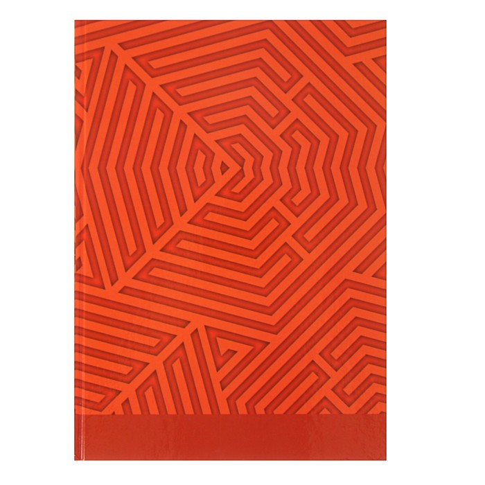 Колледж-тетрадь А4, 80 листов клетка Calligrata "Красная геометрия", твердая обложка