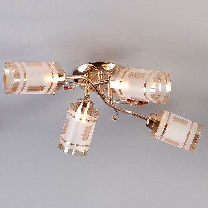 Люстра "Викки" 4x60Вт E27 золото 45х23х20см.