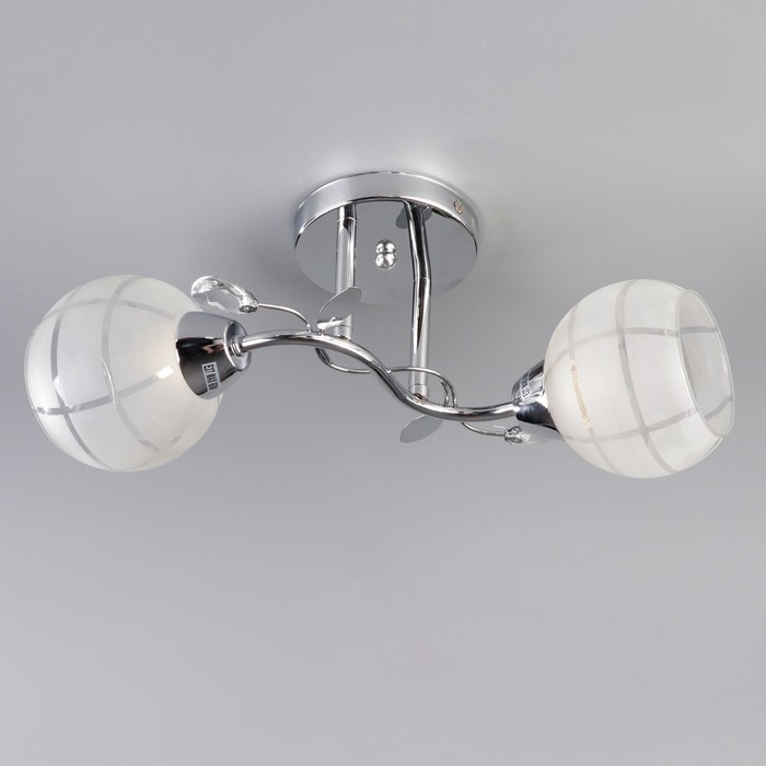 Люстра "Амалия" 2х60WxE27 хром