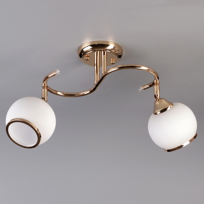 Люстра "Палаццо" 2x60Вт E27 хром 32х10х22см.