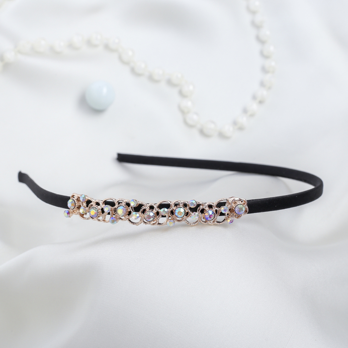 Ободок для волос "Афина" 0,5 см цветы