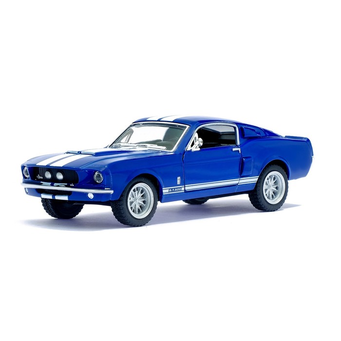 Машина металлическая Shelby GT-500, масштаб 1:44, открываются двери, инерция, МИКС