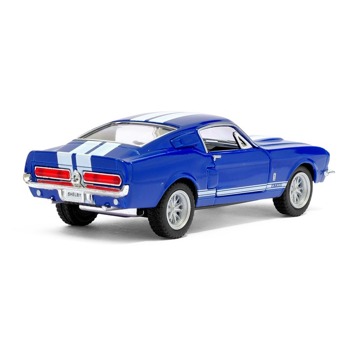 Машина металлическая Shelby GT-500, масштаб 1:44, открываются двери, инерция, МИКС