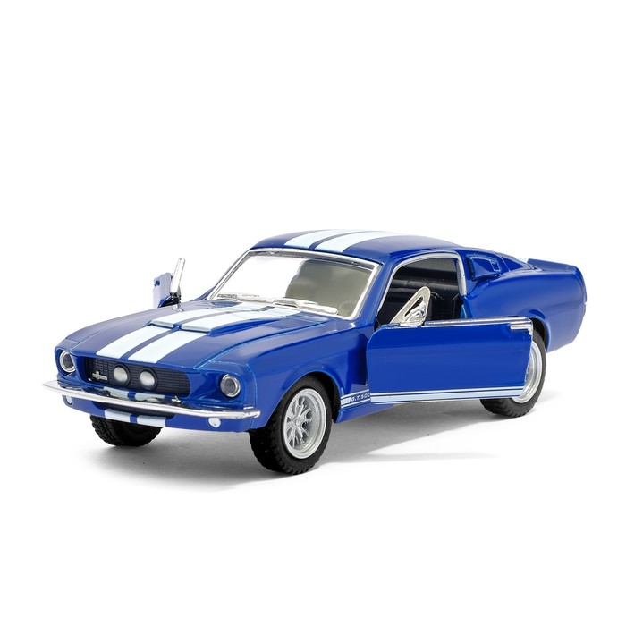 Машина металлическая Shelby GT-500, масштаб 1:44, открываются двери, инерция, МИКС