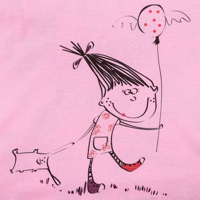 Сорочка для девочки, рост 98-104 (28), цвет розовый