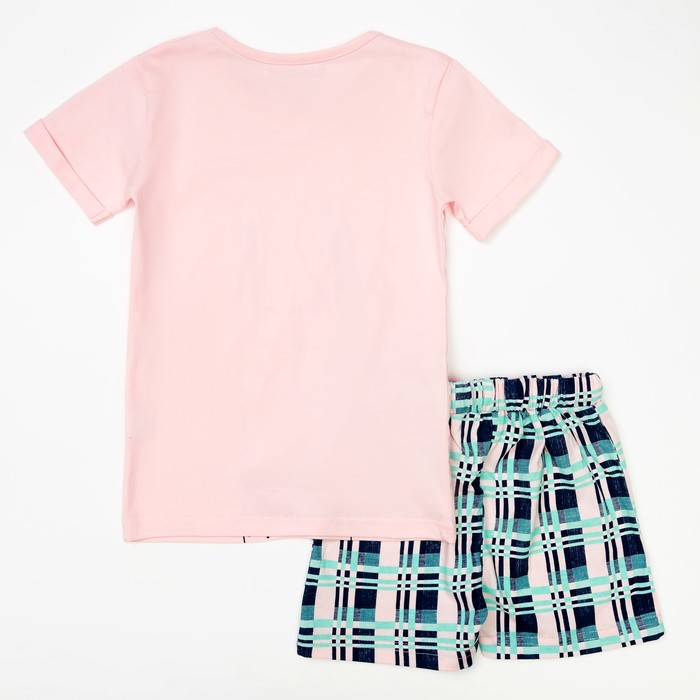 Пижама для девочки, рост 110-116 см (32), цвет розовый