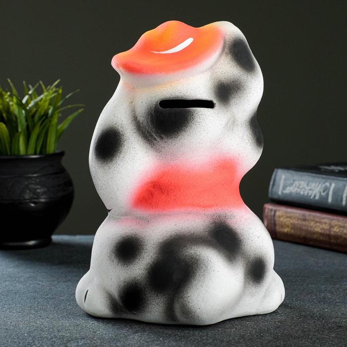 Копилка "Собака с голубым ошейником", микс