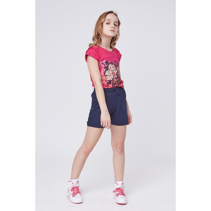 Шорты для девочки, цвет синий, 104-110 см (30)