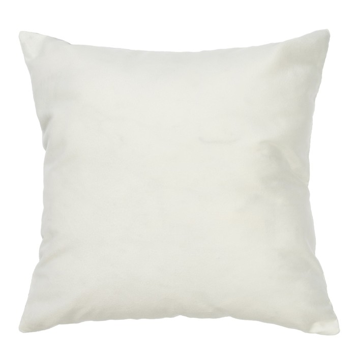 Наволочка декоративная Collorista "Тепла и уюта" 40х40 см, велюр, 100% п/э