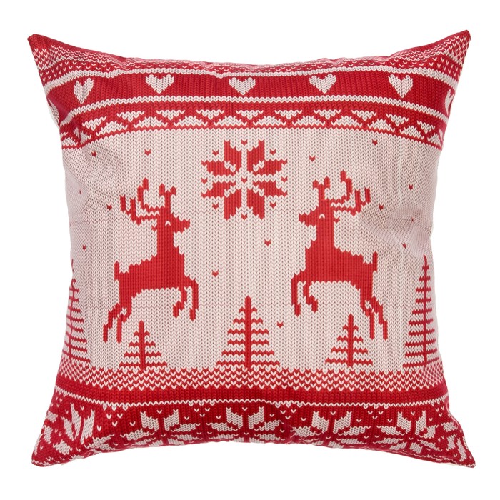 Наволочка декоративная Collorista "Орнамент" 40х40 см, велюр, 100% п/э