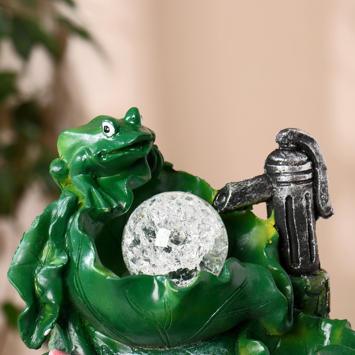 Фонтан "Лягушки-квакушки" 13х15х22 см (с подсветкой)