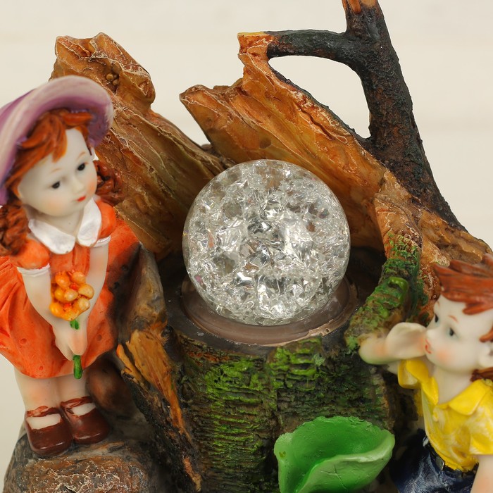 Фонтан "Каникулы в деревне" 11х15х25 см (с подсветкой)