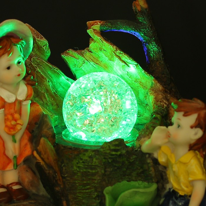 Фонтан "Каникулы в деревне" 11х15х25 см (с подсветкой)