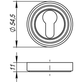 

Накладка под цилиндр Punto ET ML ABG-6, цвет зеленая бронза