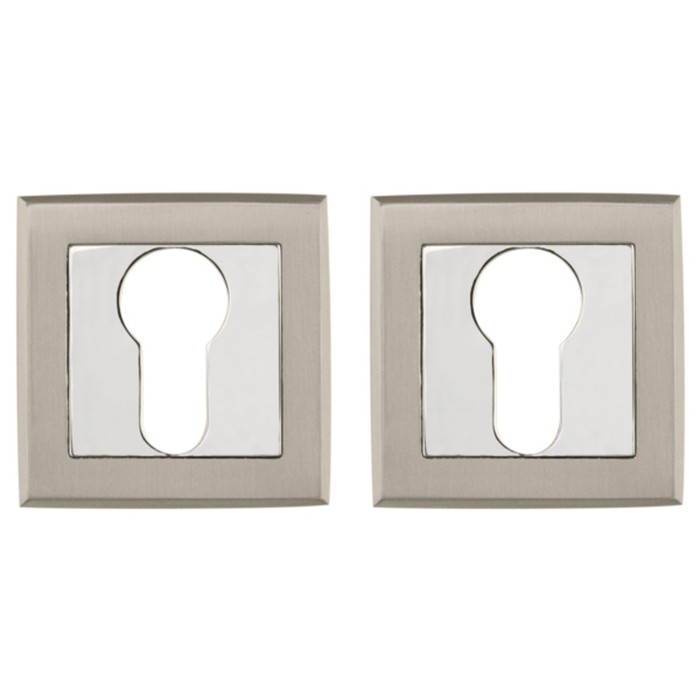 Накладка под цилиндр Punto ET QL SN/CP-3, цвет матовый хром/хром