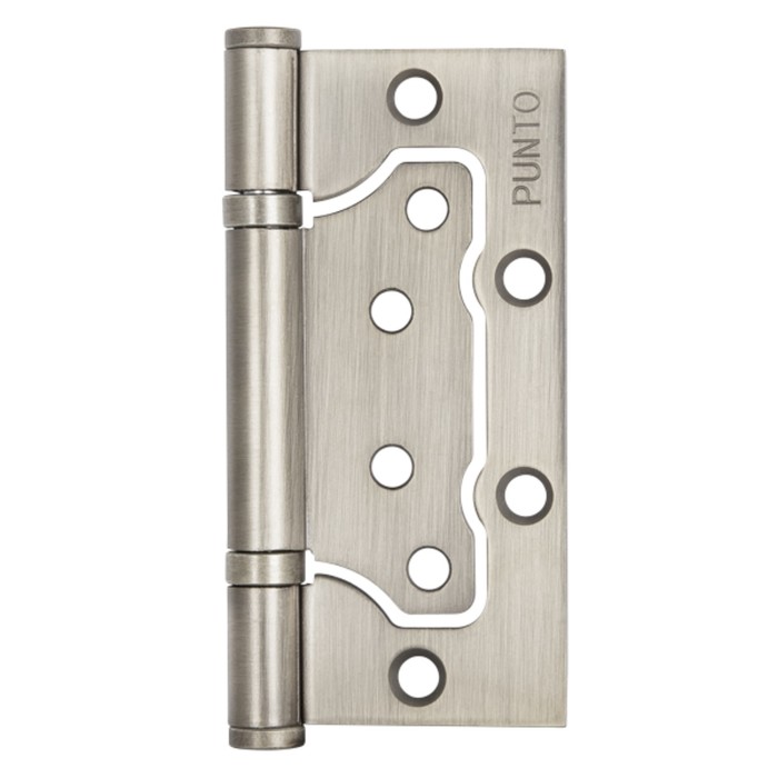 Петля универсальная Punto 200-2B PN, 100x2.5 мм, без врезки, цвет матовый хром, 2 шт.