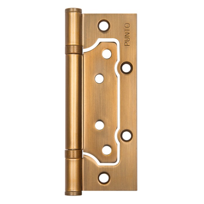 Петля универсальная Punto 200-2B CF, 125x2.5 мм, без врезки, цвет кофе, 2 шт.