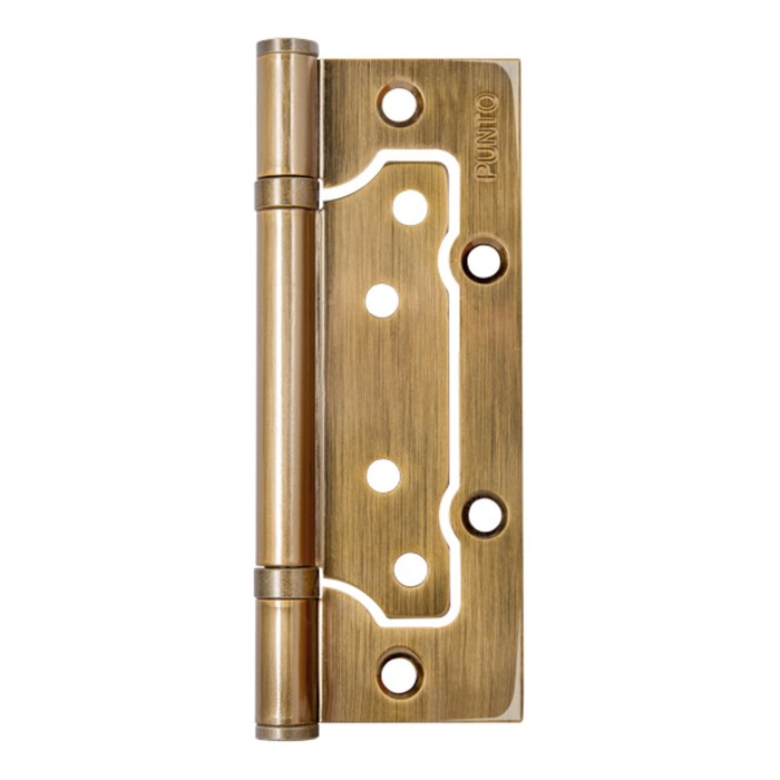 Петля универсальная Punto 200-2B CFB, 125x2.5 мм, без врезки, цвет кофе глянец, 2 шт.