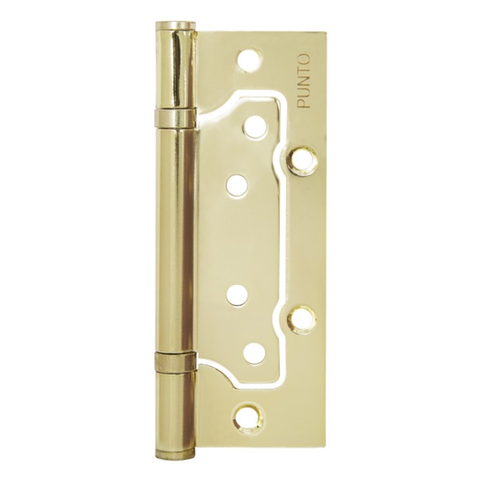 Петля универсальная Punto 200-2B PB, 125x2.5 мм, без врезки, цвет латунь, 2 шт.