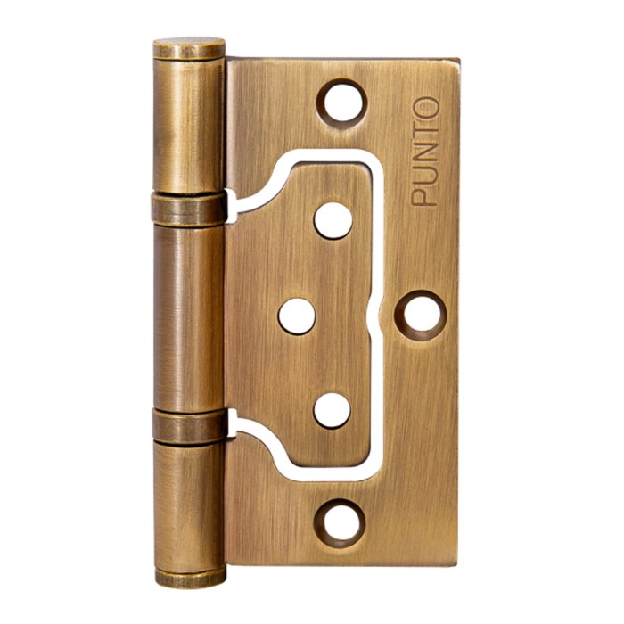 Петля универсальная Punto 200-2B CF, 75x2.5 мм, без врезки, цвет кофе, 2 шт.