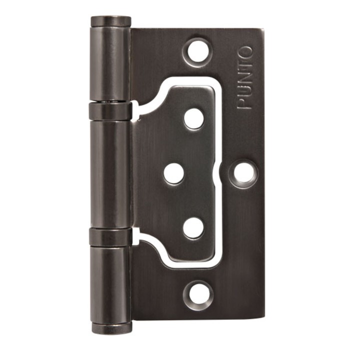 Петля универсальная Punto 200-2B GR, 75x2.5 мм, без врезки, цвет графит, 2 шт.