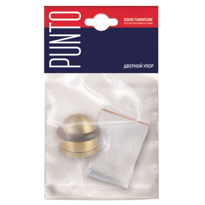 Упор дверной Punto DS PF-26 SG-4, цвет матовое золото