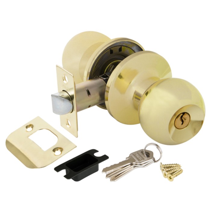 Ручка защелка Punto 6072 PB-E, ключ/фиксатор, цвет, цвет золото