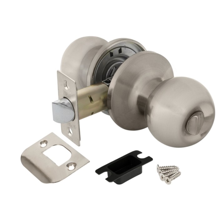 Ручка защелка Punto 6072 SN-B, с фиксатором, цвет матовый хром