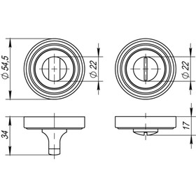 

Ручка поворотная Punto BK6 ML ABG-6, цвет зеленая бронза