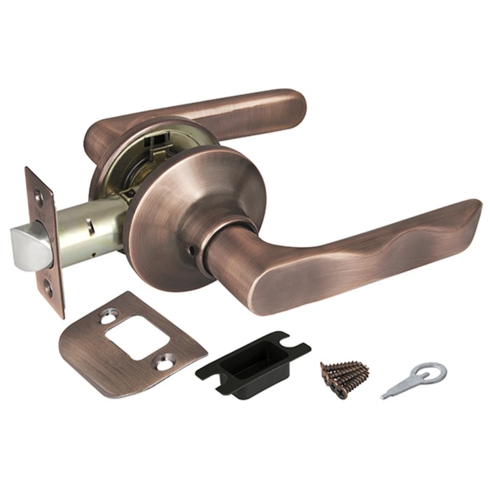 Ручка защелка Punto 6024 AC-P, без фиксатора, цвет медь