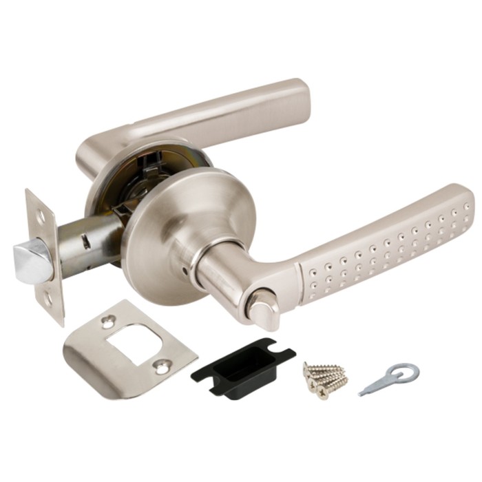 Ручка защелка Punto 6026 SN-B, с фиксатором, цвет матовый хром