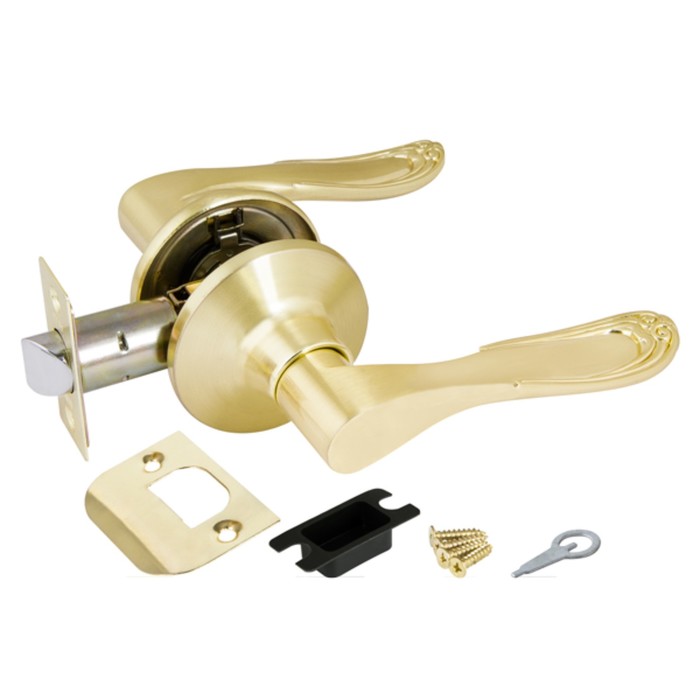 Ручка защелка Punto 6030 SB-P, без фиксатора, мат. цвет золото