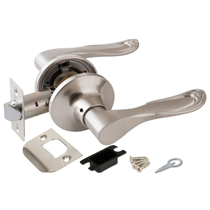 Ручка защелка Punto 6030 SN-P, без фиксатора, цвет матовый хром