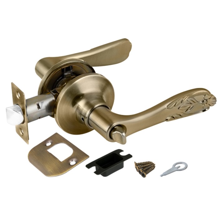 Ручка защелка Punto 6033 AB-B, с фиксатором, цвет бронза