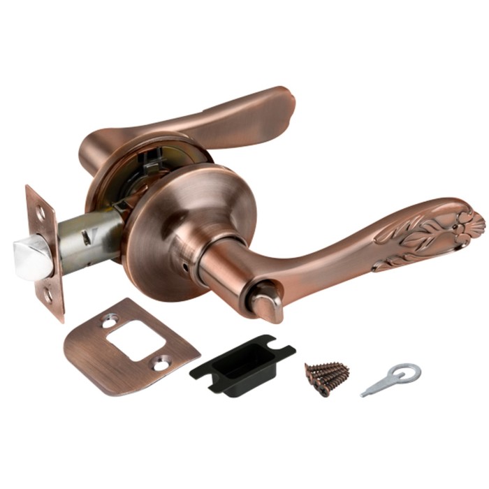 Ручка защелка Punto 6033 AC-B, с фиксатором, цвет медь