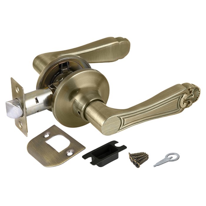 Ручка защелка Punto 6037 AB-P, без фиксатора, цвет бронза