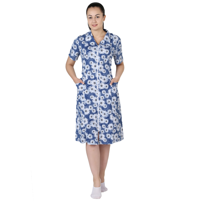 Халат женский на молнии Апаш цвет МИКС, р-р 48